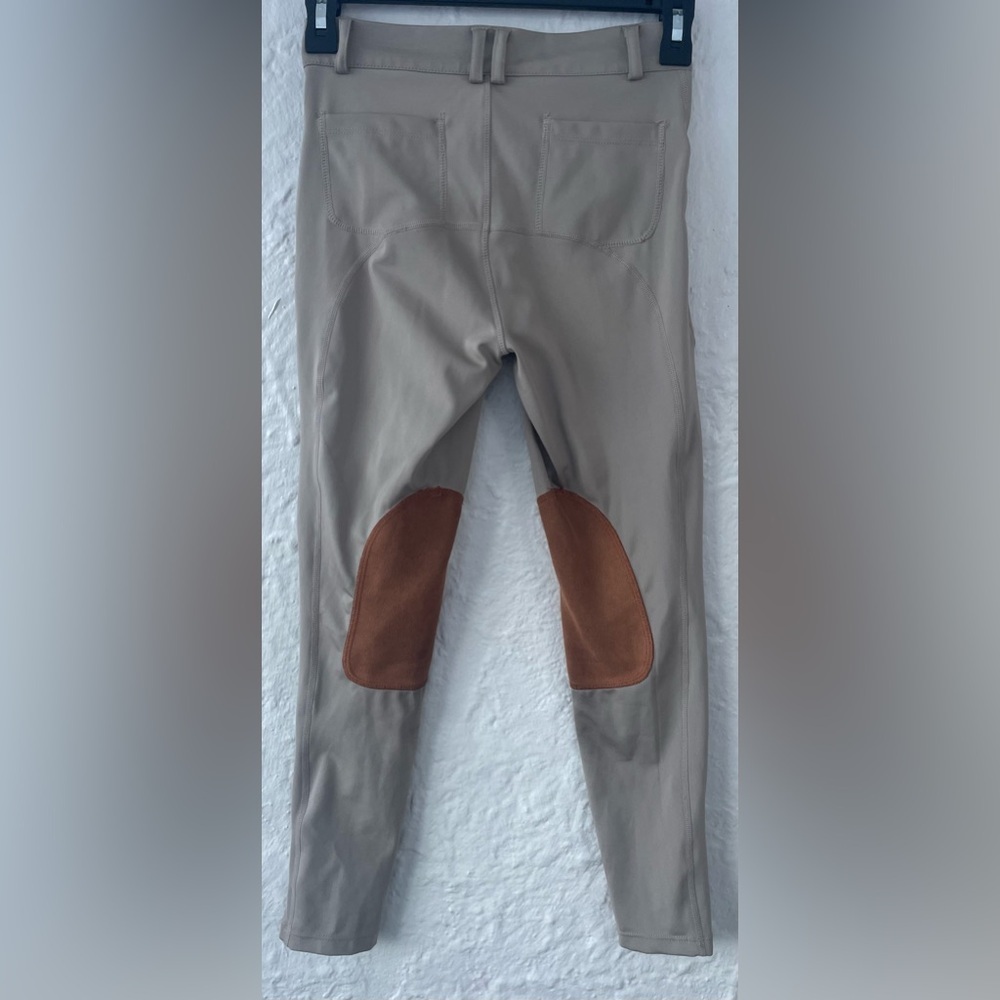 Beroy Equestrian tailored sportsman girls riding pants  Beige Youth; size 10 M - Picture 4 of 6